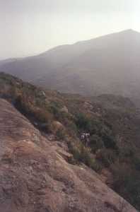 Anita subiendo a Montserrat