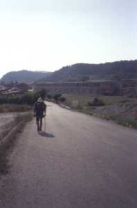 José Luis llegando a Castellolí