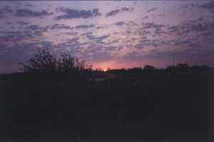 Amanecer desde el Camino.